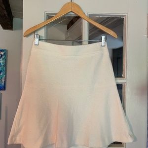 White a-line skirt